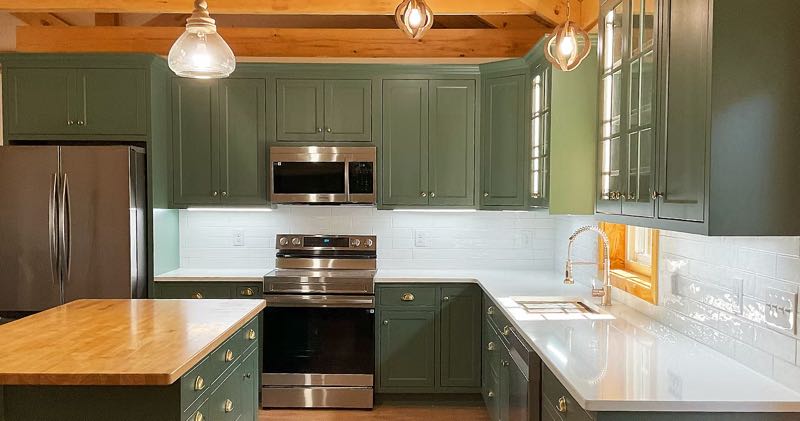 Jade Green Cabinetry
