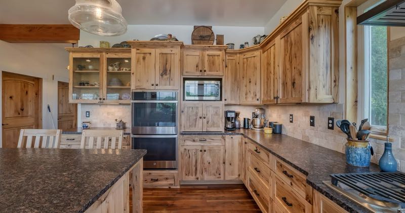 Comfortable Hickory Kitchen Cabinetry